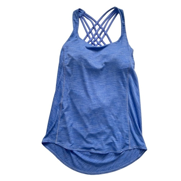Lululemon Wild Tank with Built-in Bra Heathered Lullaby / Ace Spot Size 6 - Picture 4 of 6